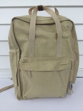 Field & Company Kaki Canvas Backpack